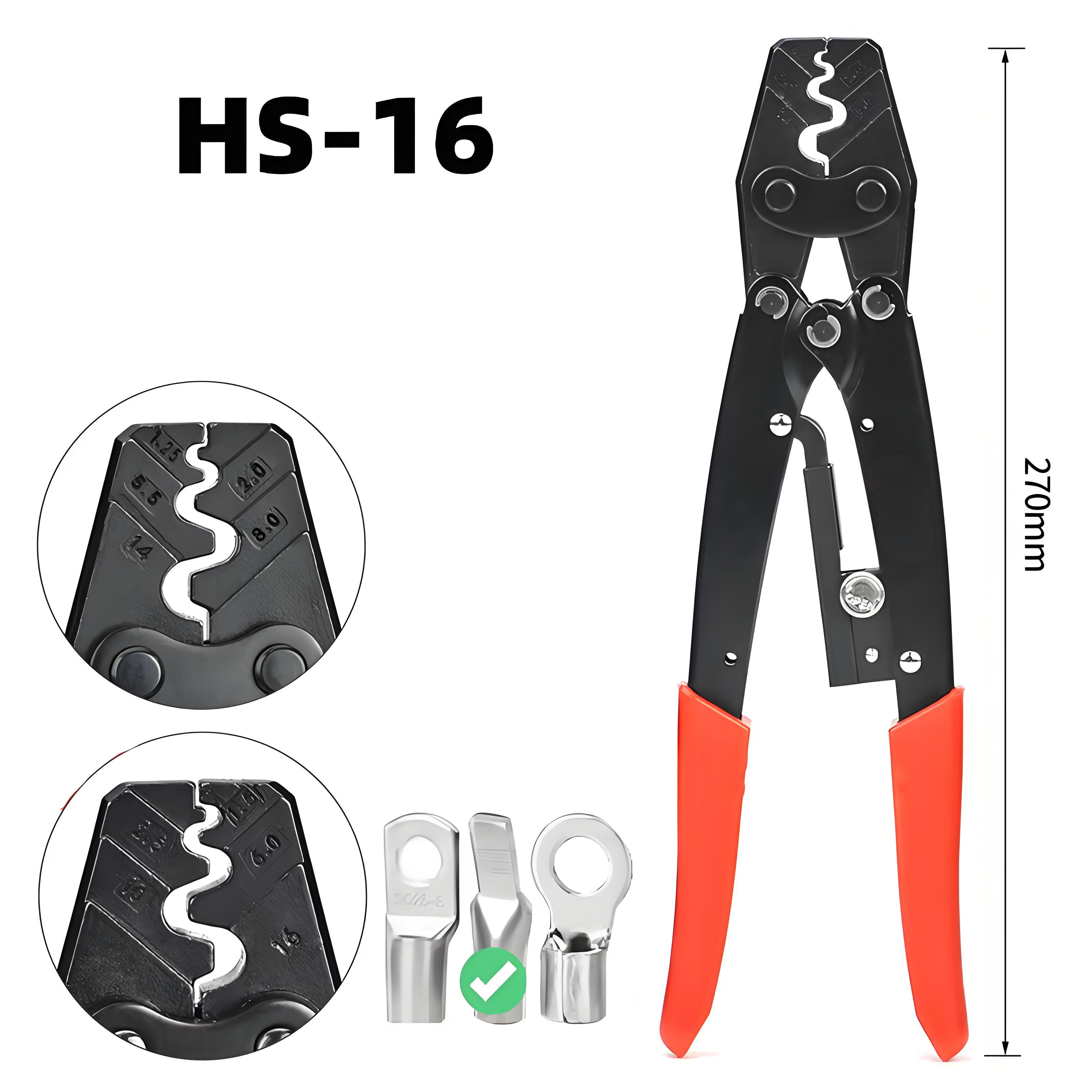 Power Tools Japan - HS-16 크림퍼 플라이어 래칫 베어 터미널