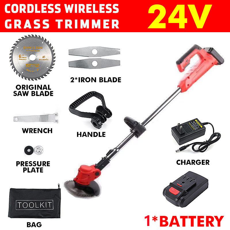 고출력 충전식 리튬 무선 전기 잔디 트리머 정원 손질  - Power Tools Garden 리뷰 및 가격