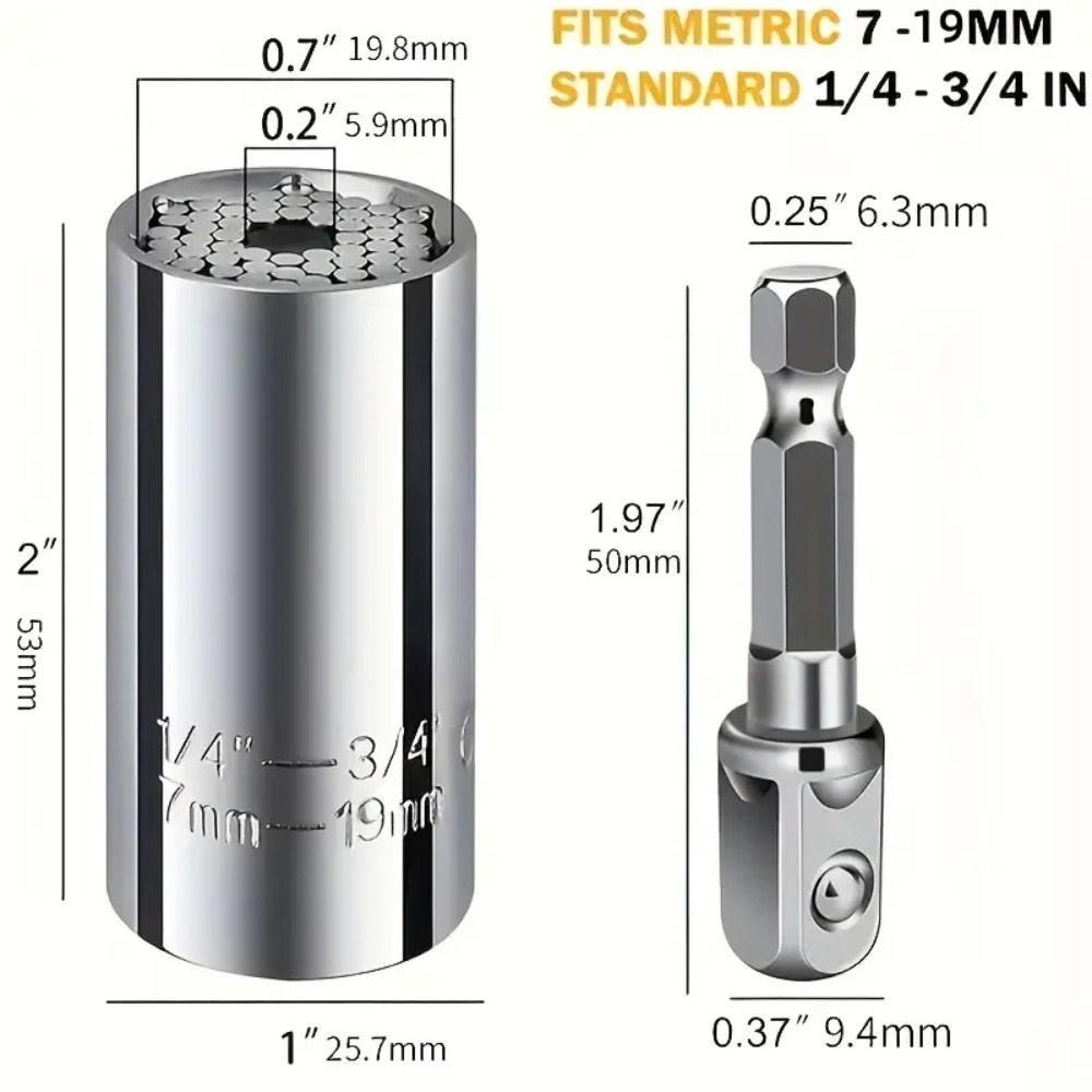 유니버설 소켓 렌치 토크 헤드 세트 래칫 슈퍼 슬리브  - Power Tools For Sale 리뷰 및 가격
