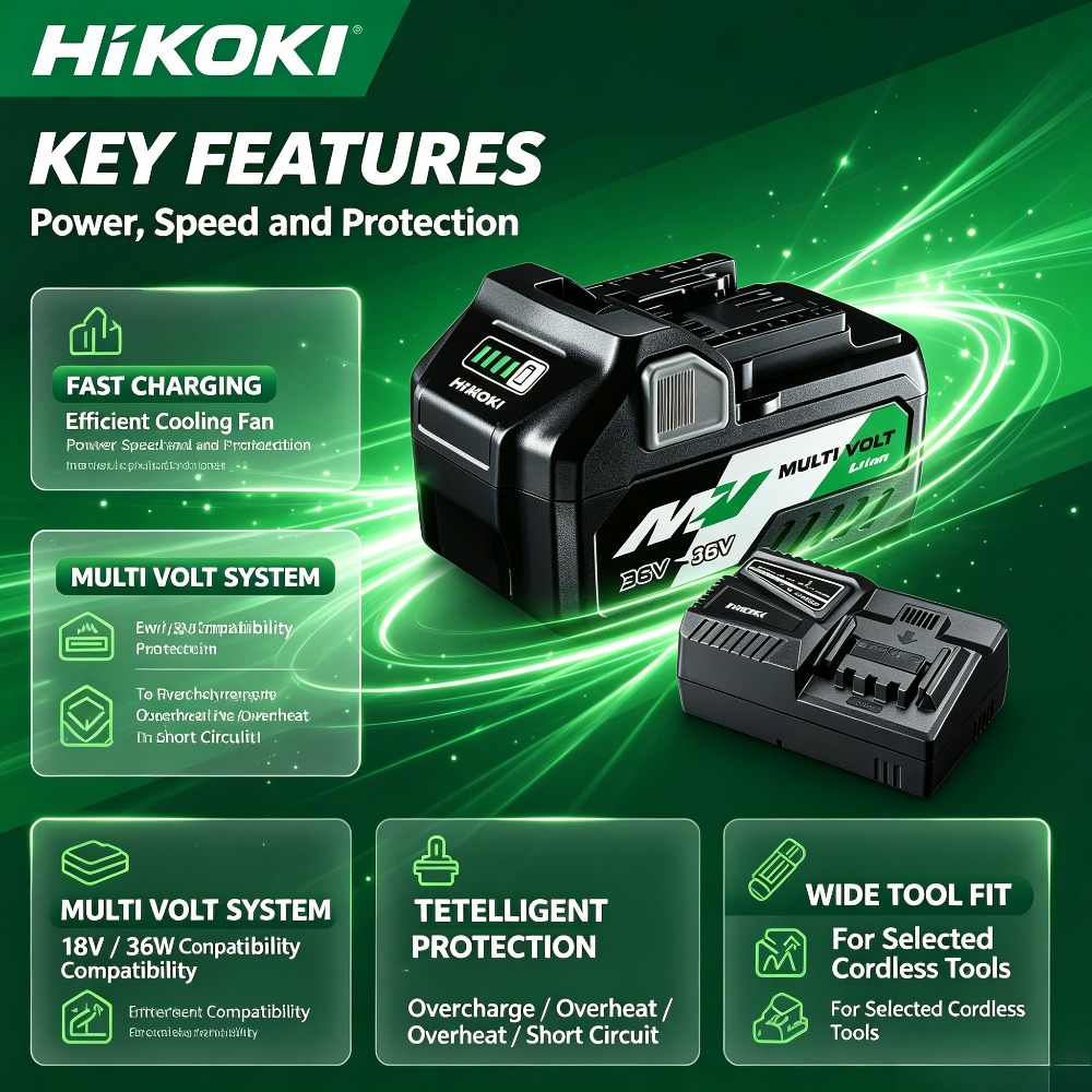 18V-36V 멀티볼트 전동 공구용 6000mAh 충전 - Power Tools Hikoki 리뷰 및 가격